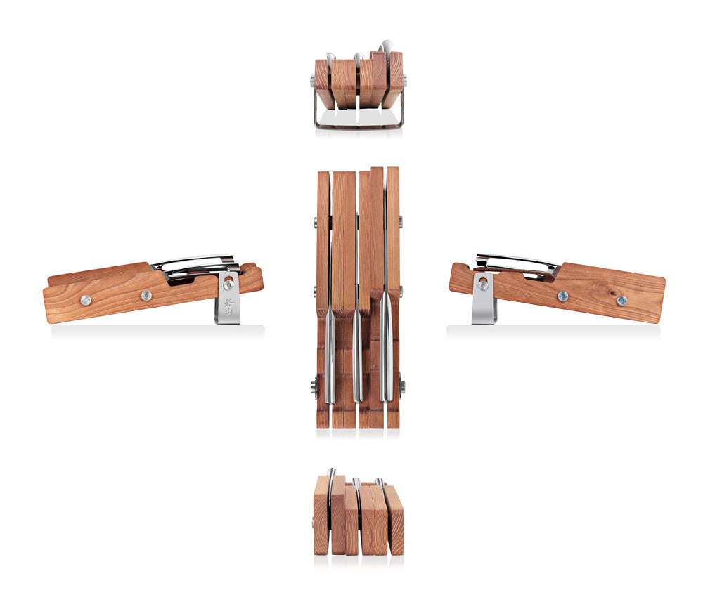 
                  
                    Load image into Gallery viewer, Cangshan N1 Series 61857 German Steel Forged 4-Piece Starter Knife Block Set
                  
                