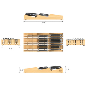 ALPS Series 15-Piece In-Drawer Knife Set with Bamboo Tray, Forged Germ –  Cangshan Cutlery Company