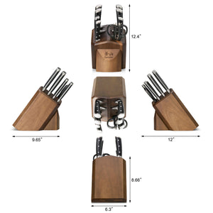 
                  
                    Load image into Gallery viewer, S Series 10-Piece Knife Block Set, Forged German Steel, 1026146
                  
                