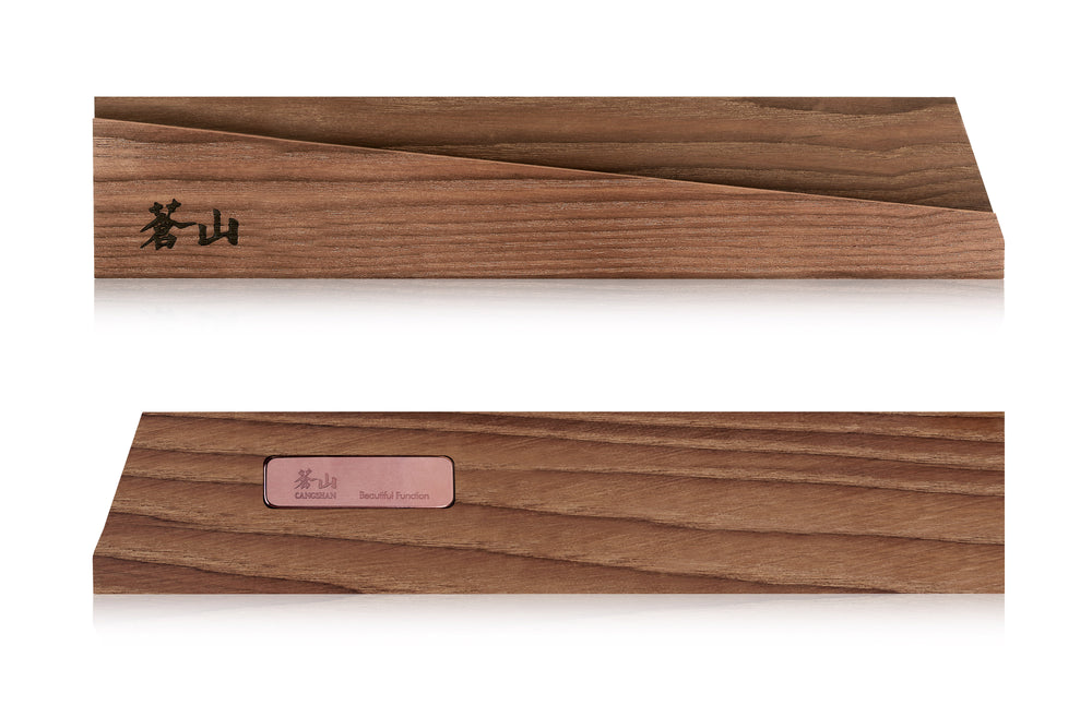 CANGSHAN Cover - 8 Chef's Knife - Solid Ash Wood Magnetic Knife
