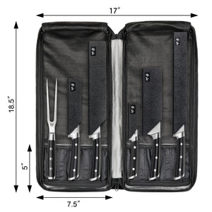 
                  
                    Load image into Gallery viewer, Cangshan 1023770 7-Piece Cut-Resistant Nylon Cutlery Knife Bag with Strap, Bag Only (CUTLERY NOT INCLUDED)
                  
                