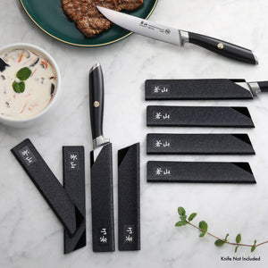 
                  
                    Load image into Gallery viewer, 8-Piece Steak Knife Guard Set, Black, 1026641
                  
                