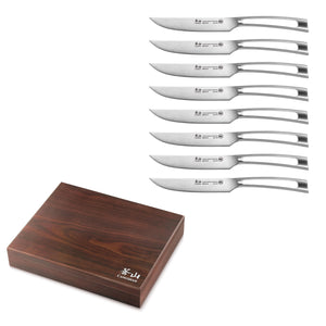 TC Series 8-Piece Knife Block Set, Walnut, Forged Swedish 14C28N Steel –  Cangshan Cutlery Company