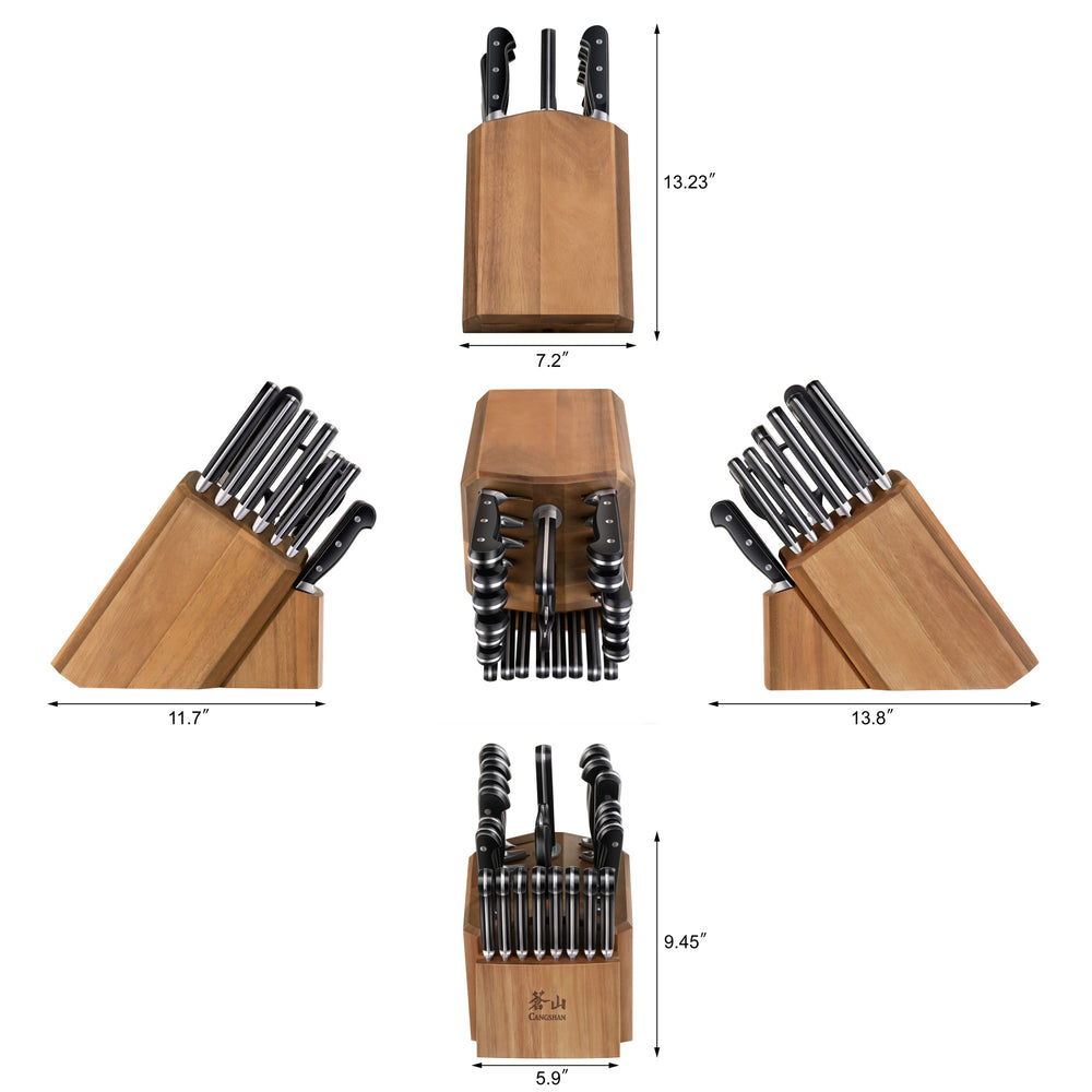 L & L1 Series 23-Piece Classic Knife Block Set, Forged German Steel –  Cangshan Cutlery Company