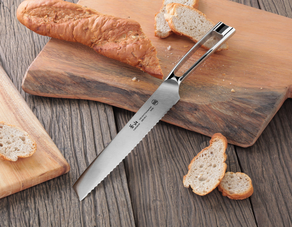 
                  
                    Load image into Gallery viewer, N1 Series 8-Inch Bread Knife, Forged German Steel, 59793
                  
                