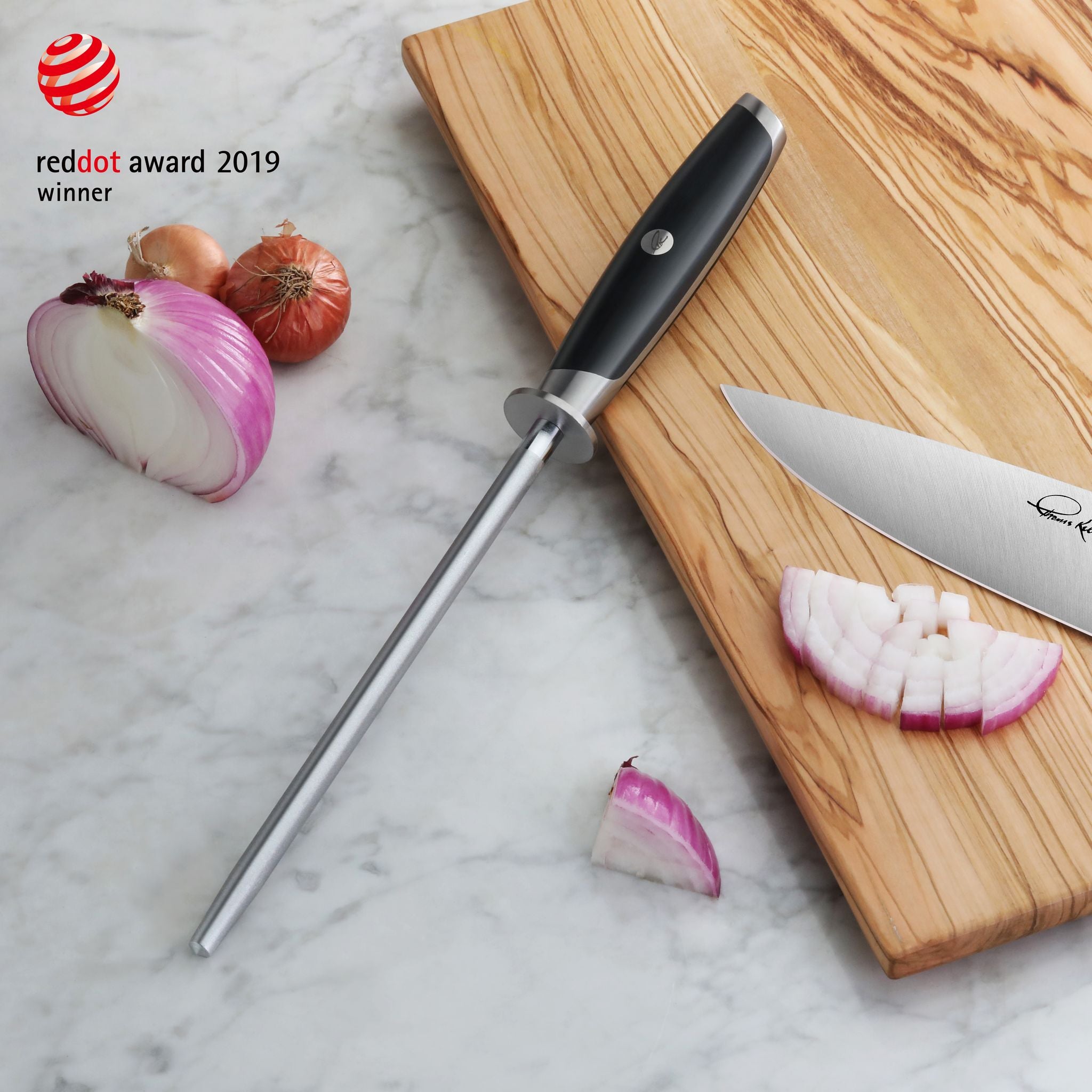 TKSC Diamond Coated 8-Inch Honing Steel, Thomas Keller Signature Collection, 1024647