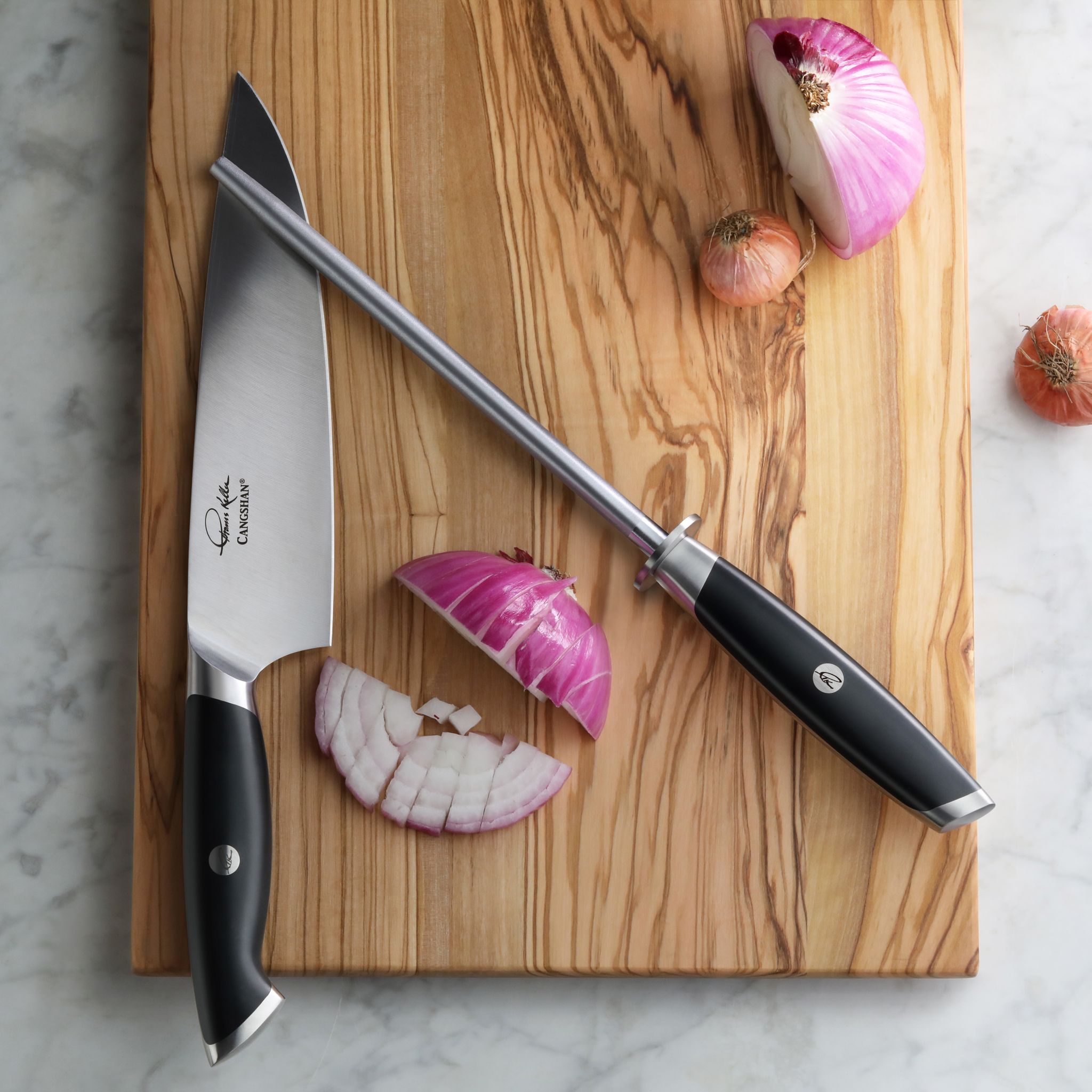 TKSC Diamond Coated 8-Inch Honing Steel, Thomas Keller Signature Collection, 1024647