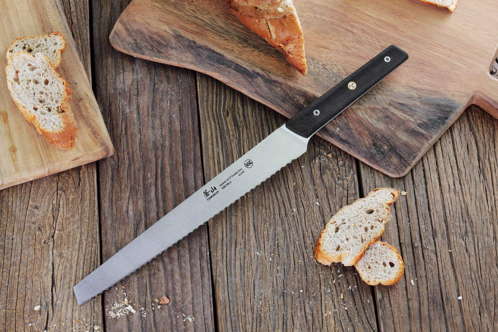 2999 1 pc 17 inch Stainless Steel Bread Knife Toast Slicing Knives