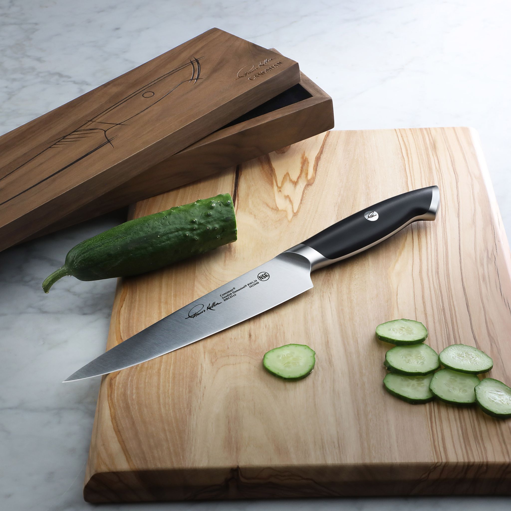 TKSC 7-Inch Utility Knife, Forged Swedish Powder Steel, Thomas Keller Signature Collection, 1023848