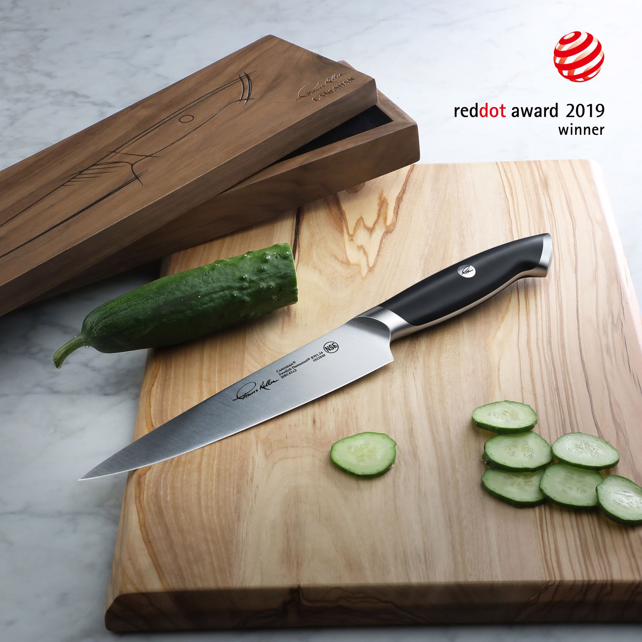 TKSC 7-Inch Utility Knife, Forged Swedish Powder Steel, Thomas Keller Signature Collection, 1023848