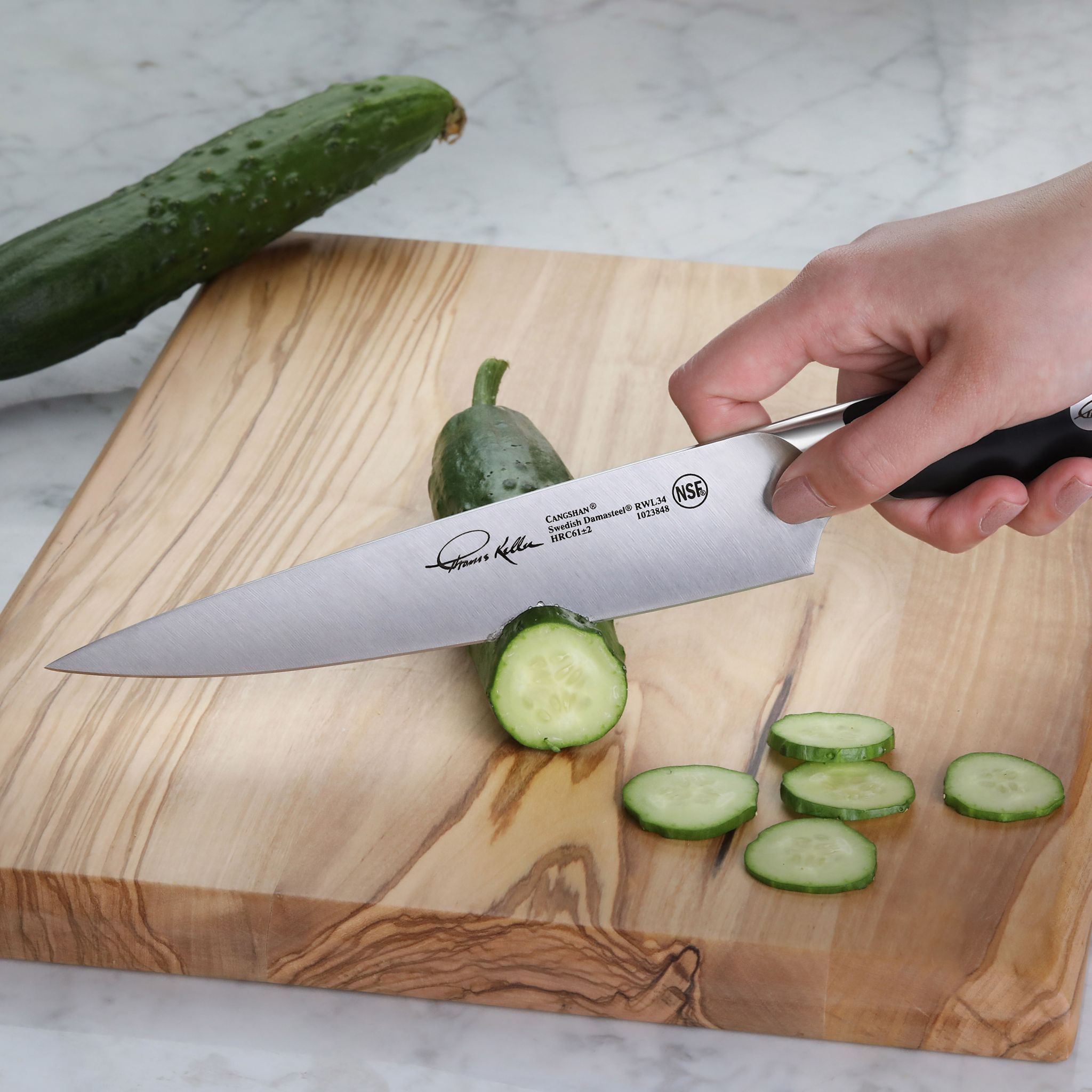 TKSC 7-Inch Utility Knife, Forged Swedish Powder Steel, Thomas Keller Signature Collection, 1023848