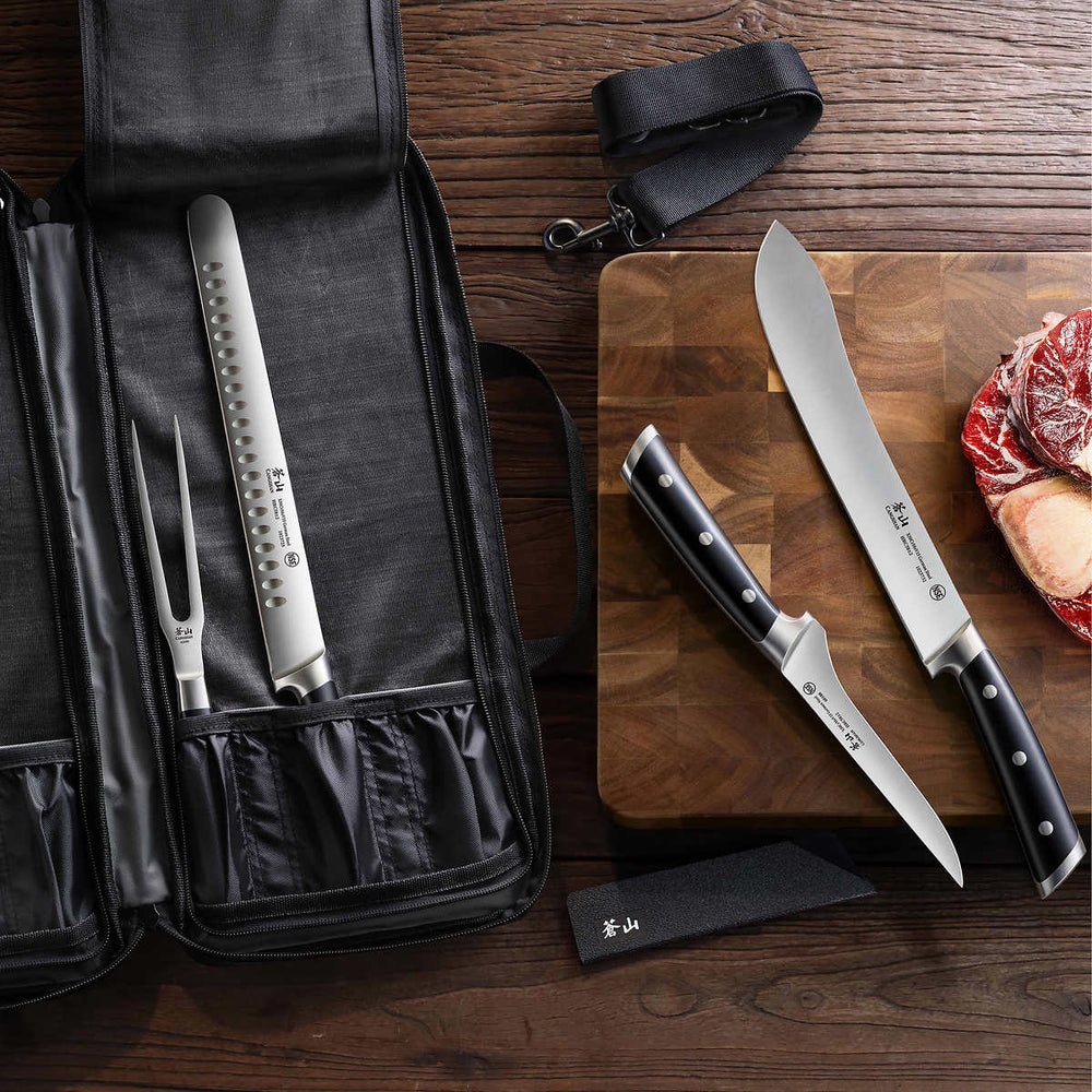 J Series 7-Inch Kiritsuke Knife with Walnut Sheath, Forged X-7 Damascu –  Cangshan Cutlery Company