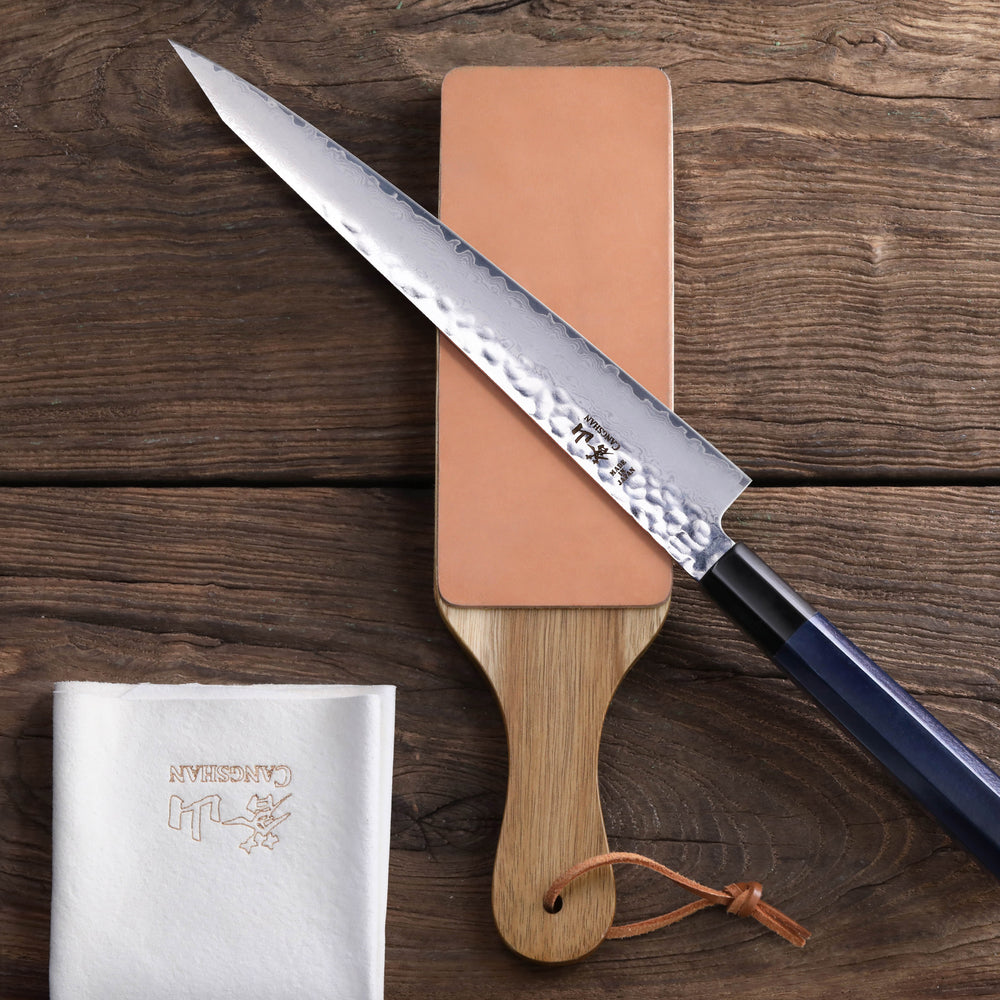  ANGERSTONE Double Side Leather Strop For Knife
