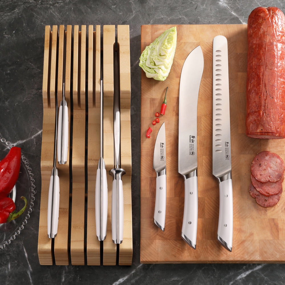 
                  
                    Load image into Gallery viewer, Cangshan HELENA Series German Steel Forged 8-Piece In-Drawer BBQ Knife Set
                  
                