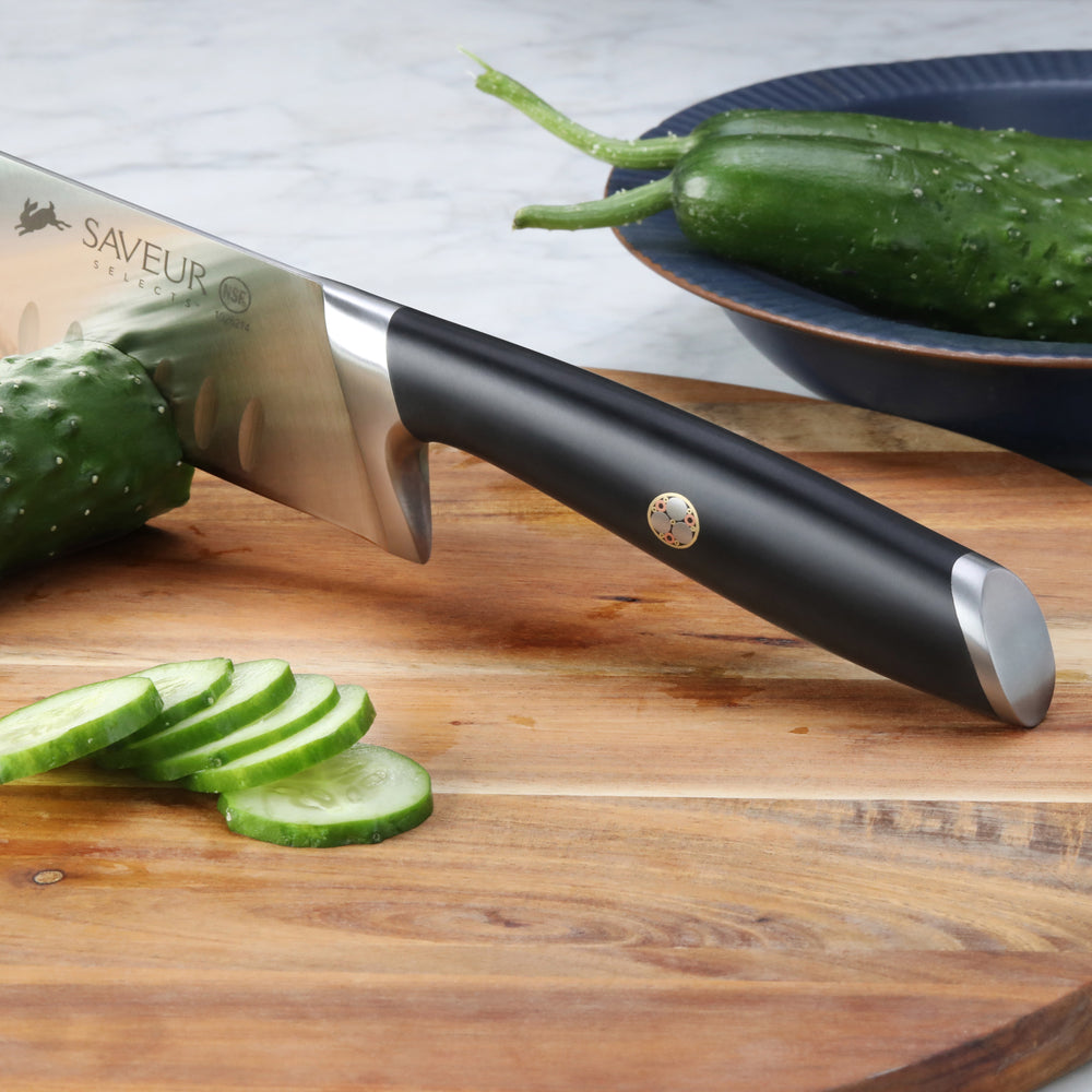 
                  
                    Load image into Gallery viewer, Saveur Selects 1026214 German Steel Forged 7&amp;quot; Santoku Knife
                  
                