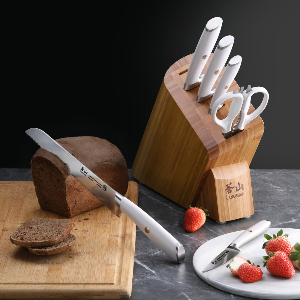 W Series 4-Piece Leather Roll Knife Set, German Steel, 59953 – Cangshan  Cutlery Company