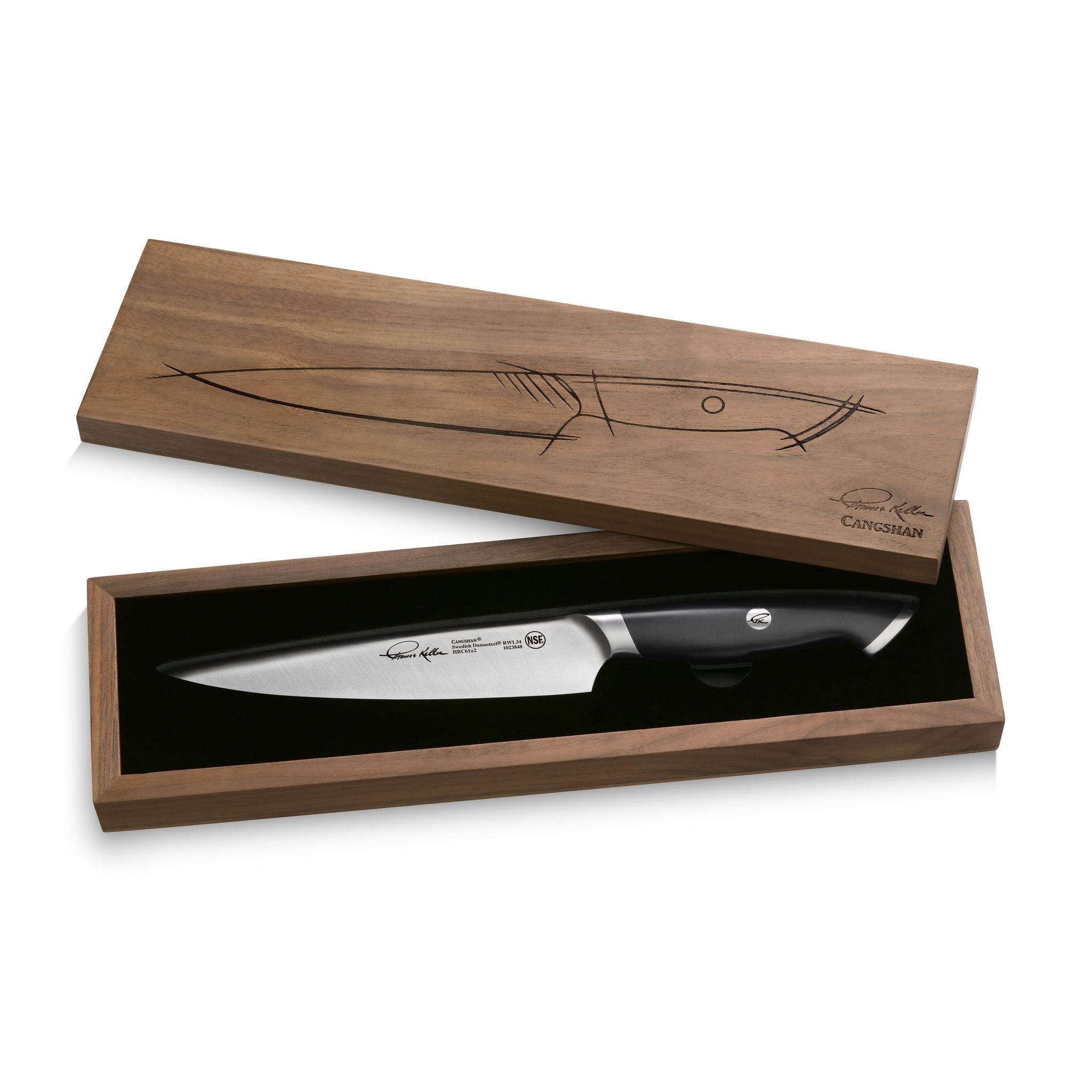 TKSC 7-Inch Utility Knife, Forged Swedish Powder Steel, Thomas Keller Signature Collection, 1023848