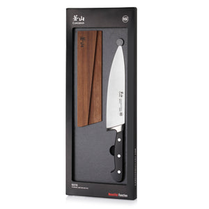 
                  
                    Load image into Gallery viewer, TV2 Series 8-Inch Chef Knife with Wood Sheath, Forged Swedish 14C28N Steel, 1022735
                  
                