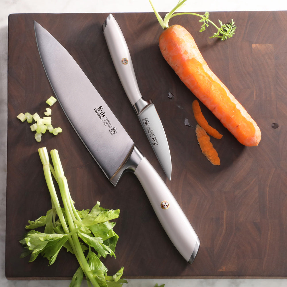 S1 Series 3-Piece TAI Knife Block Set, Forged German Steel, Walnut Blo –  Cangshan Cutlery Company