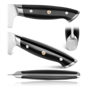 SHAN ZU Ceramic Knife 8 Inch Black Zirconium Blade Black Ergonomic Han –  National Wholesale Products, LLC