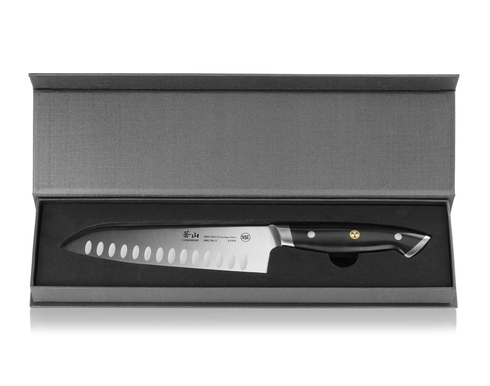 
                  
                    Load image into Gallery viewer, Z Series 7-Inch Santoku Knife, Forged German Steel, 62496
                  
                