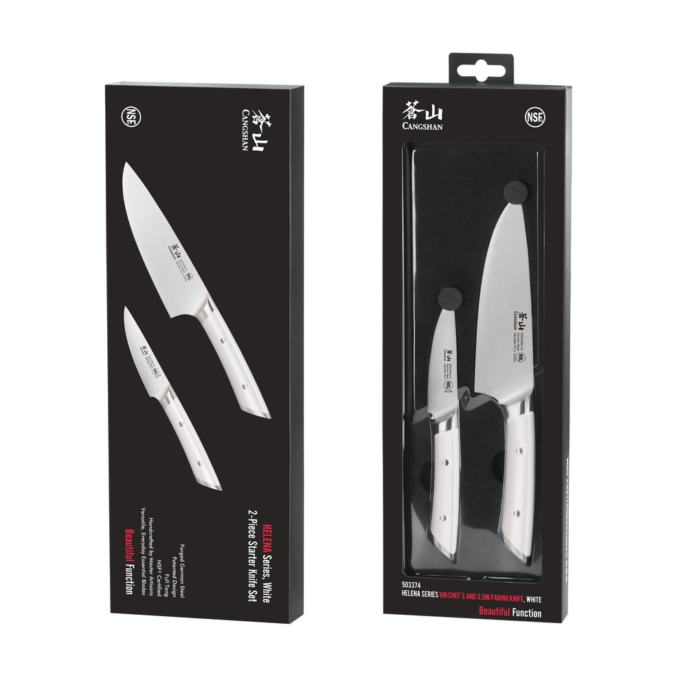 
                  
                    Load image into Gallery viewer, HELENA Series Starter Knife Set, Forged German Steel
                  
                