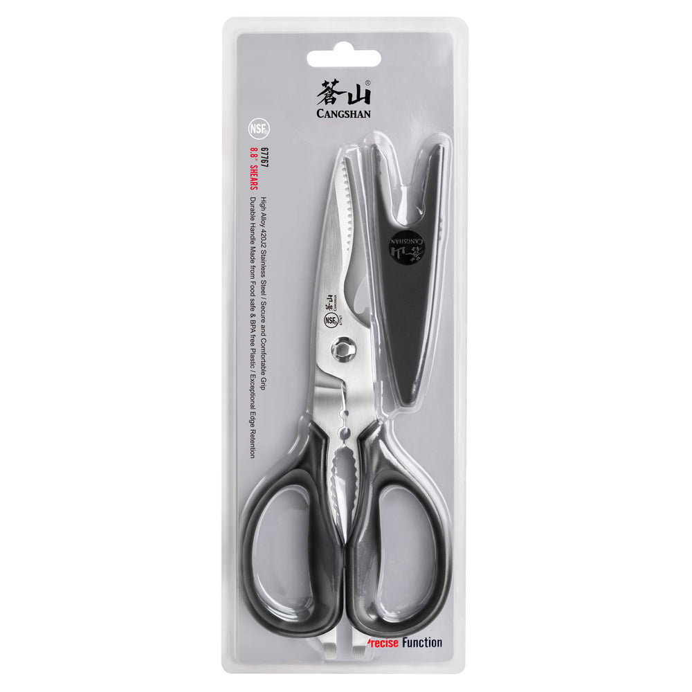 
                  
                    Load image into Gallery viewer, Cangshan 503343 9-inch Heavy-Duty Come-Apart Kitchen Shears with Guard
                  
                