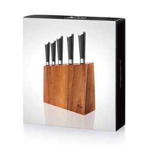 
                  
                    Load image into Gallery viewer, Cangshan Y2 Series 59212 6-Piece German Steel Forged Knife Block Set
                  
                