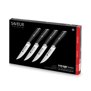 Cangshan Saveur Selects Voyage Series German Steel Forged Knife Set with  Bamboo in Drawer Storage Knife Block, 7 pc. 