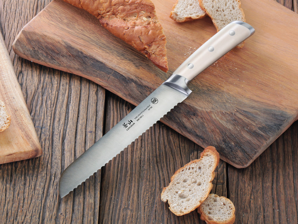 
                  
                    Load image into Gallery viewer, S1 Series 8-Inch Bread Knife, Forged German Steel Blade, 59700
                  
                