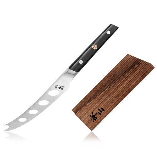 TC Series 5-Inch Tomato/Cheese Knife with Ash Wood Sheath, Forged Swedish 14C28N Steel, 1021141