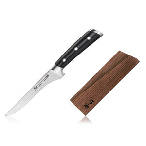 
                  
                    Load image into Gallery viewer, Cangshan TS Series 1020786 Swedish 14C28N Steel Forged 6-Inch Boning Knife and Wood Sheath Set
                  
                