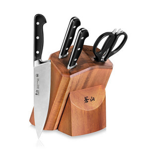 
                  
                    Load image into Gallery viewer, Cangshan V2 Series 1022520 German Steel Forged 5-Piece Starter Knife Block Set, Acacia
                  
                