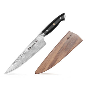 Z Series 8-Inch Forged Chef Knife with Walnut Sheath, Forged 
