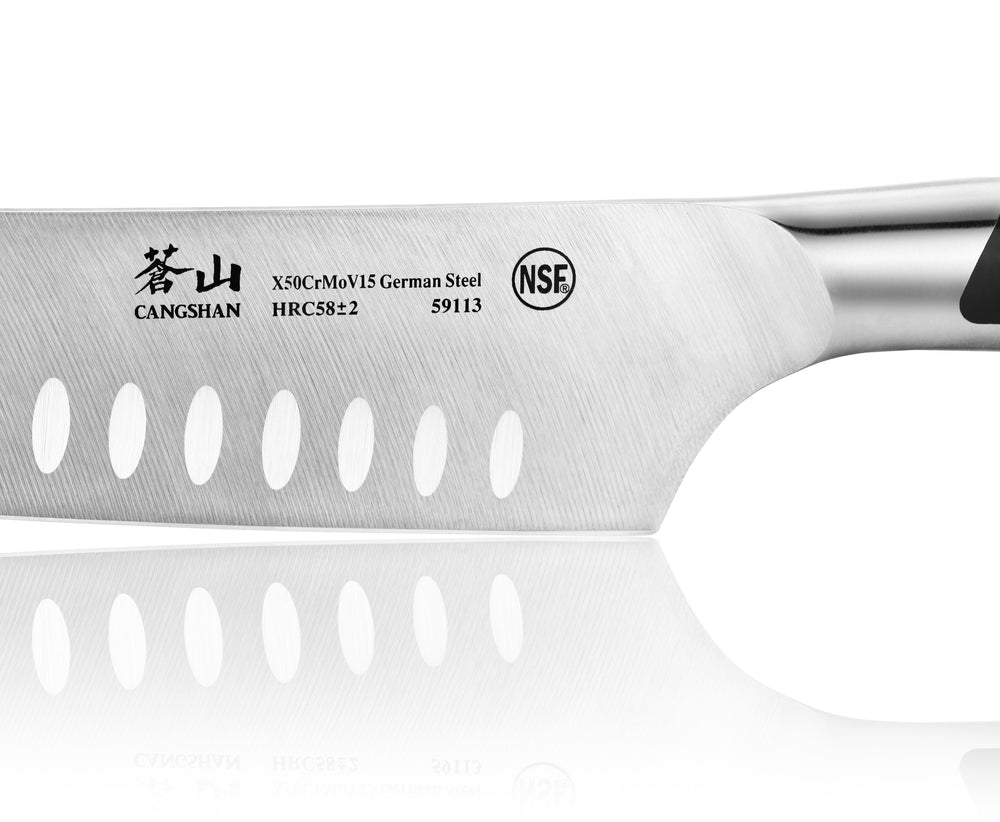 
                  
                    Load image into Gallery viewer, Cangshan N Series 59113 German Steel Forged Santoku Knife, 7-Inch
                  
                