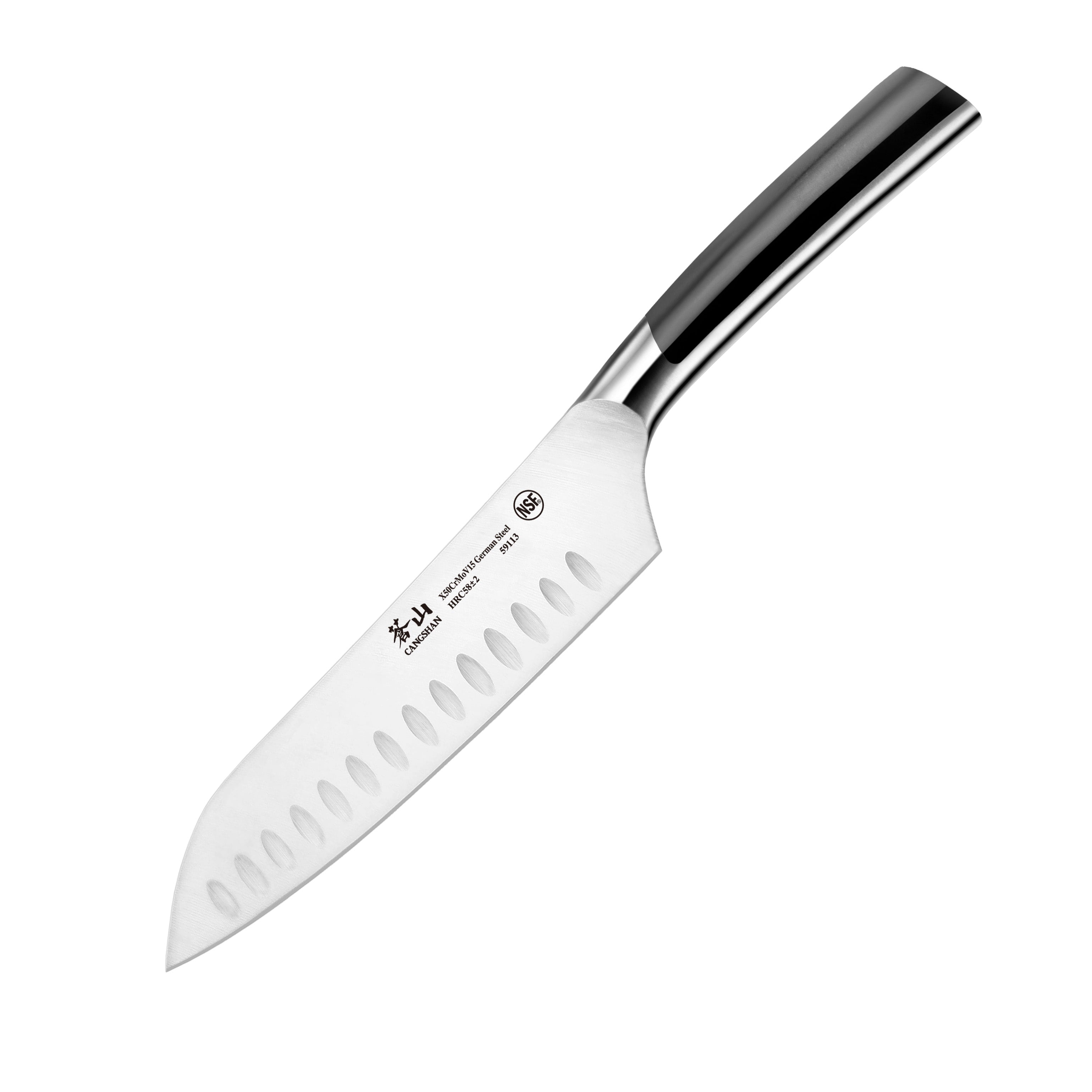 ENOKING Hand Forged Knife, 7 Inch Chef Knife, High Carbon Steel