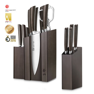 
                  
                    Load image into Gallery viewer, A Series 14-Piece Magnetic Knife Block Set, Forged German Steel, DENALI Walnut Block, 1022285
                  
                