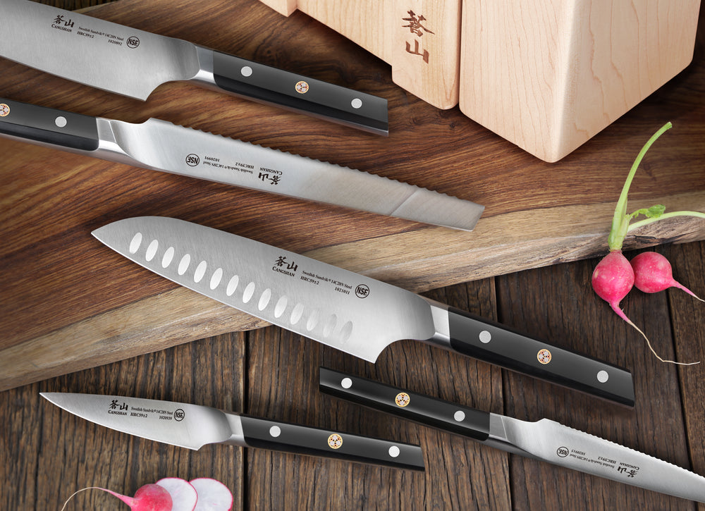 Cangshan TC Series 6-Piece Steak Knife Block Set