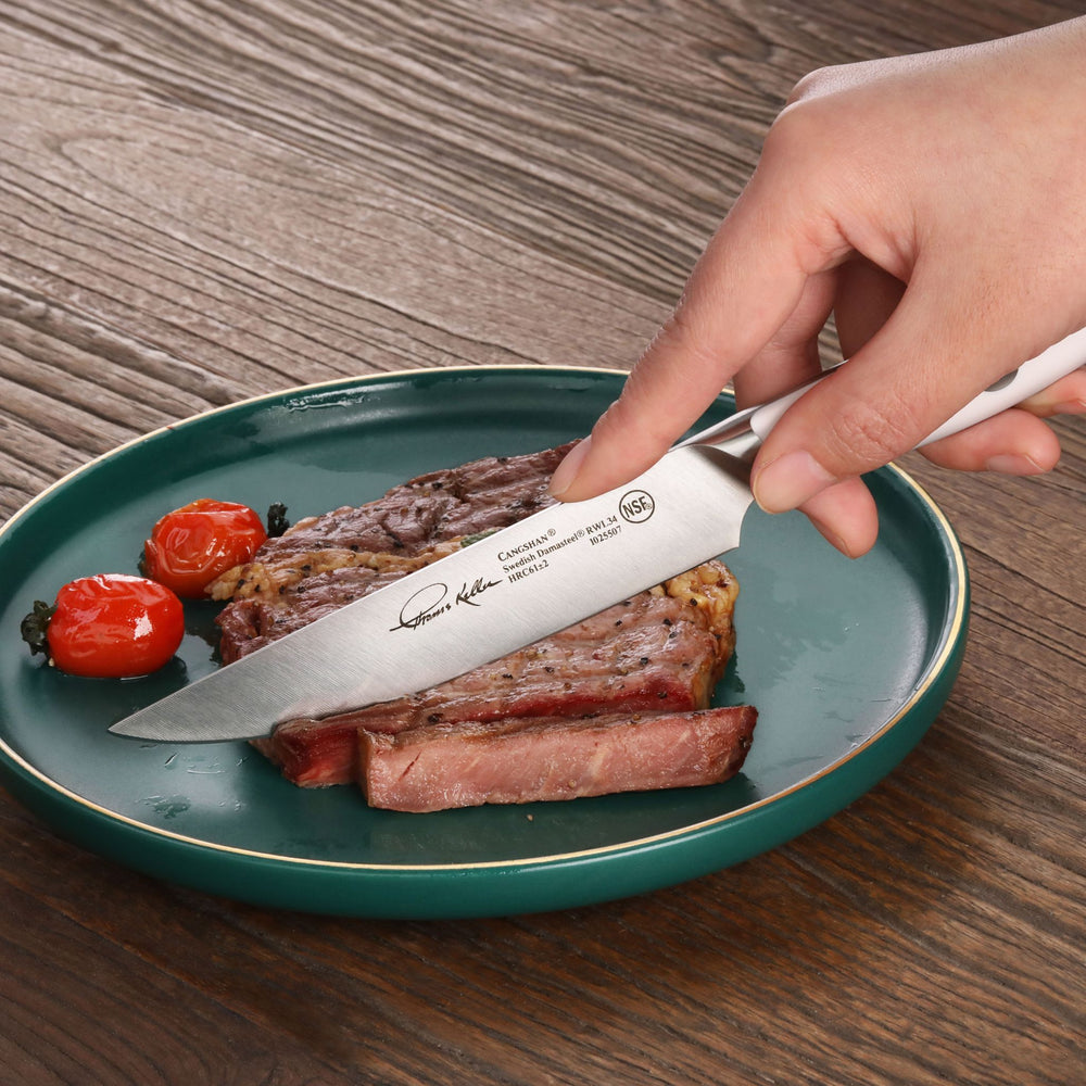 SIXILANG Steak knife Set, 4-Piece Premium Stainless Steel Steak