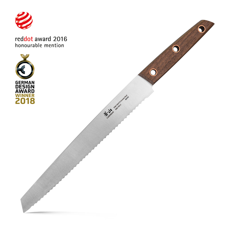
                  
                    Load image into Gallery viewer, Cangshan W Series German Steel Bread Knife, 10.25&amp;quot;, Silver
                  
                